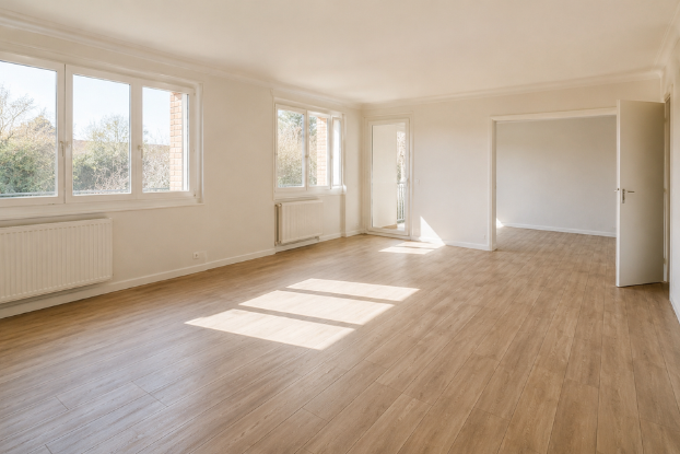 Maison vide après travaux