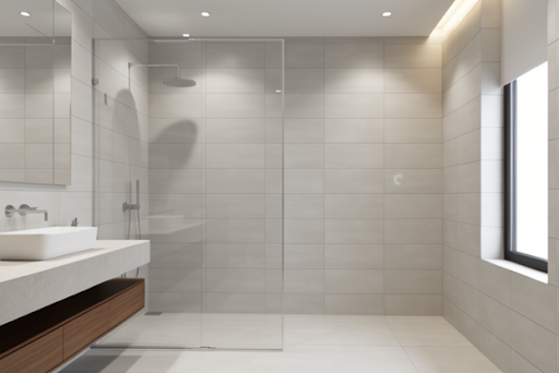 Carrelage mural dans une salle de bain