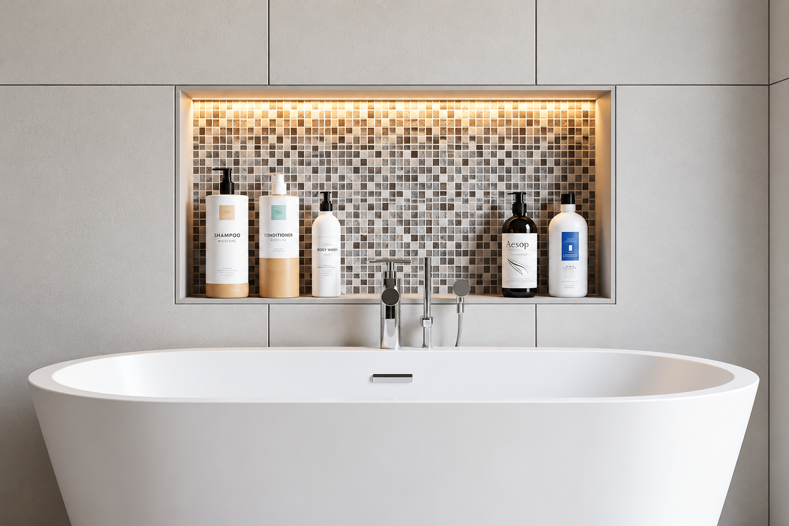 niches décoratives en mosaique
